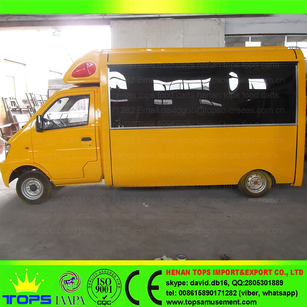 CYC-06 New 4-Wheels Truck Hornet Yellow, food van food vending cart food truck