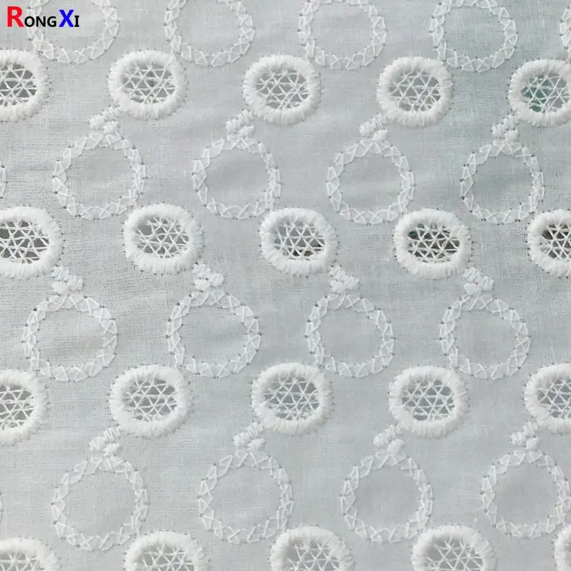 RXF0609 Brand New 100%  swiss voile lace Cotton Embroidered Fabric