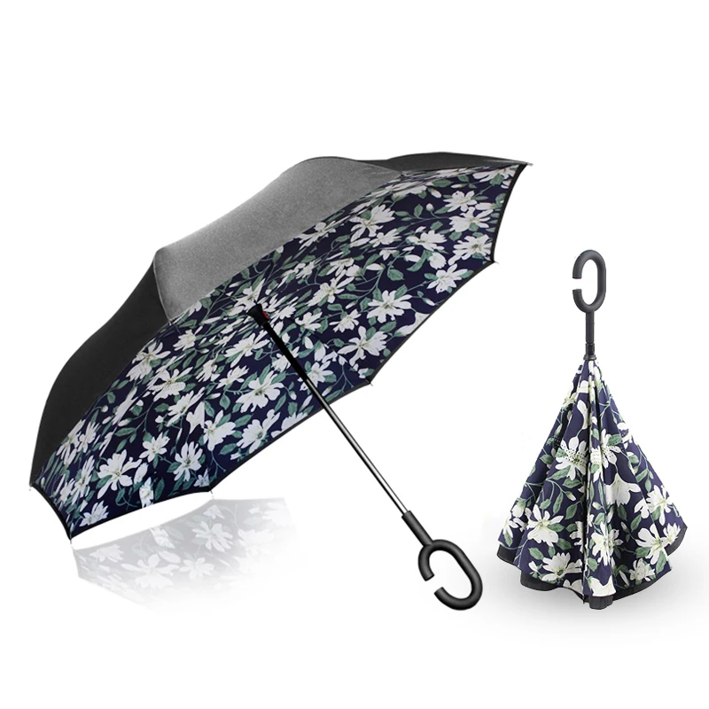 Ok Umbrella Make hands free inverted umbrella with C handle