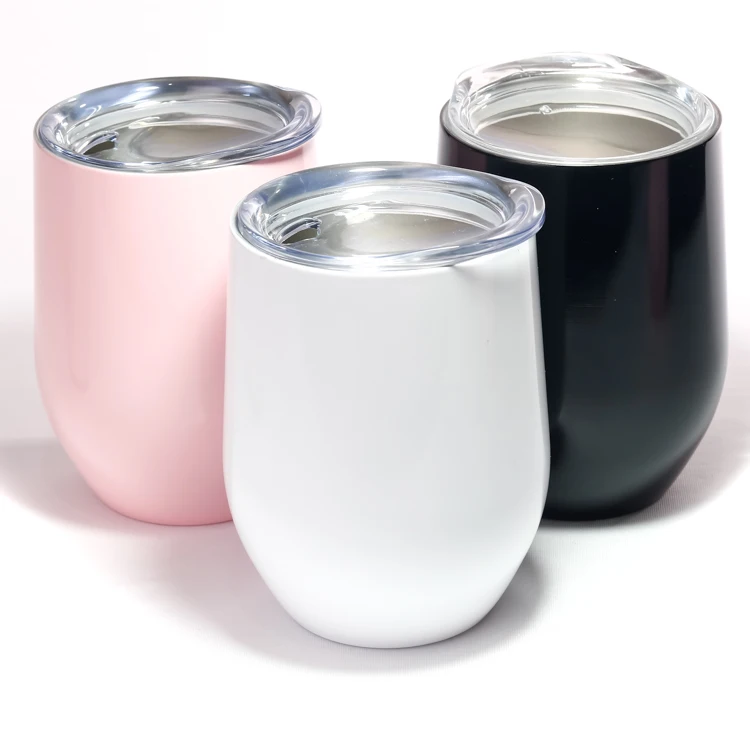 wholesale stainless steel wine tumbler coffee cup 12oz stainless steel wine glass