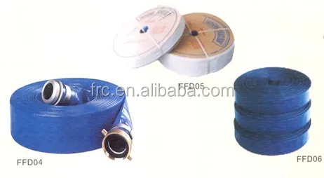 
High pressure PVC lay flat hose with camlock coupling 