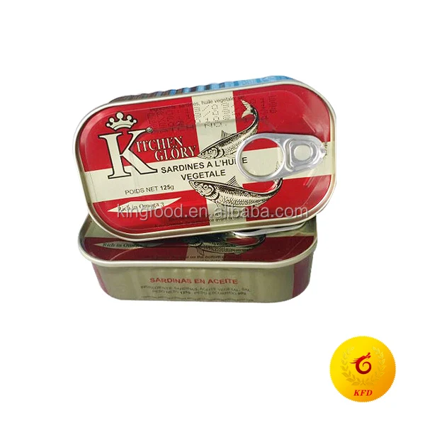 125g Chinese Canned Sardine In spicy  oil in club can