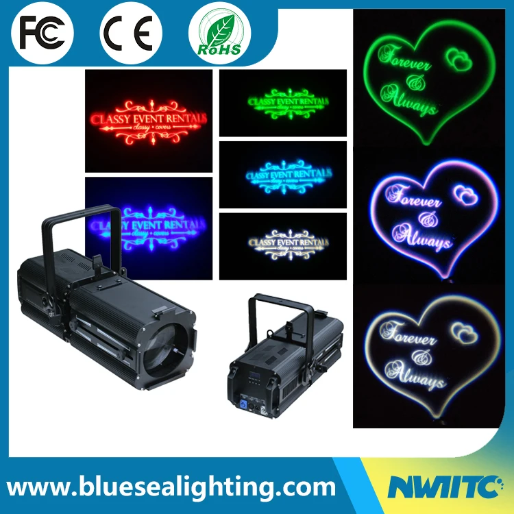 3200K 5600K Iris holder led cob gobo projector zoom 200w profile light