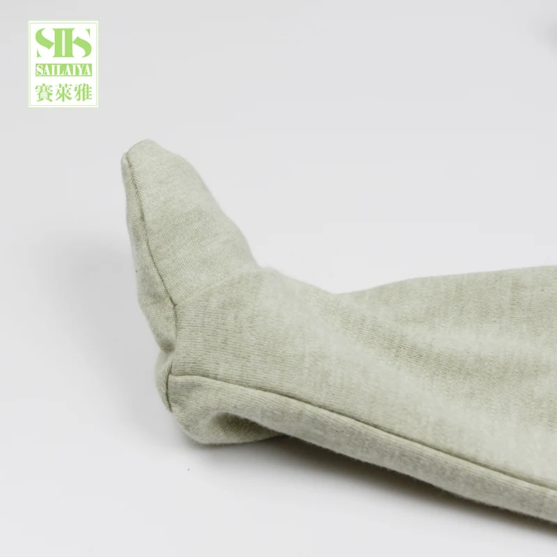 
newborn baby 100% organic cotton baby pajama baby clothes with feet zipper rompers 