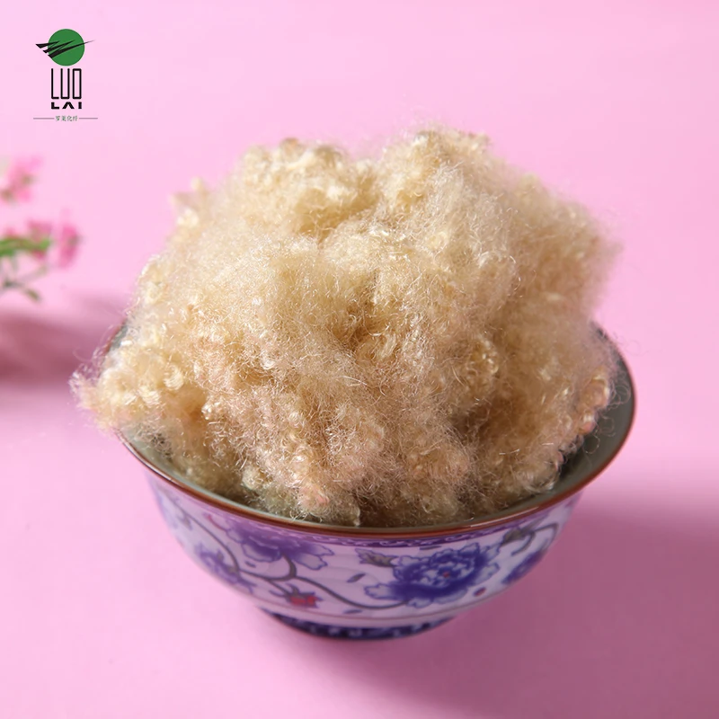 
15d polyester staple fiber recycled hollow filling material 