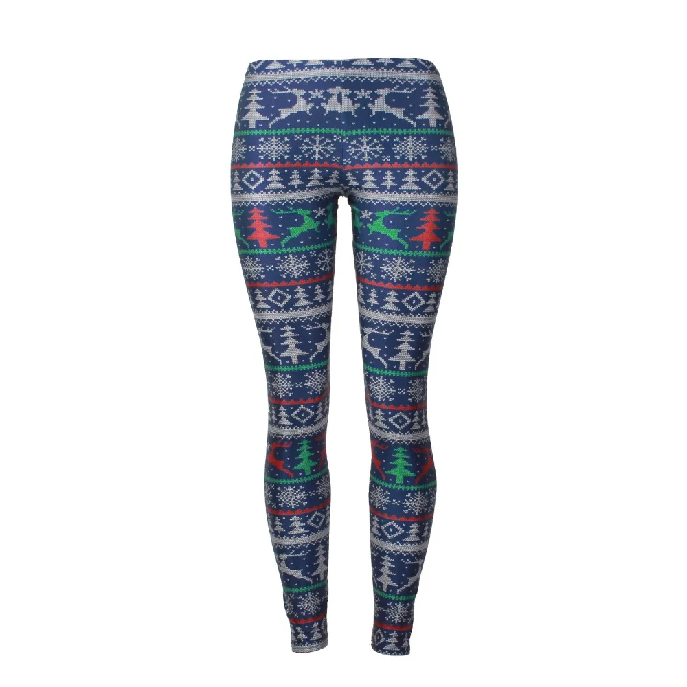 92% polyester 8% spandex Custom Printed Legging for Women sublimated christmas running tights