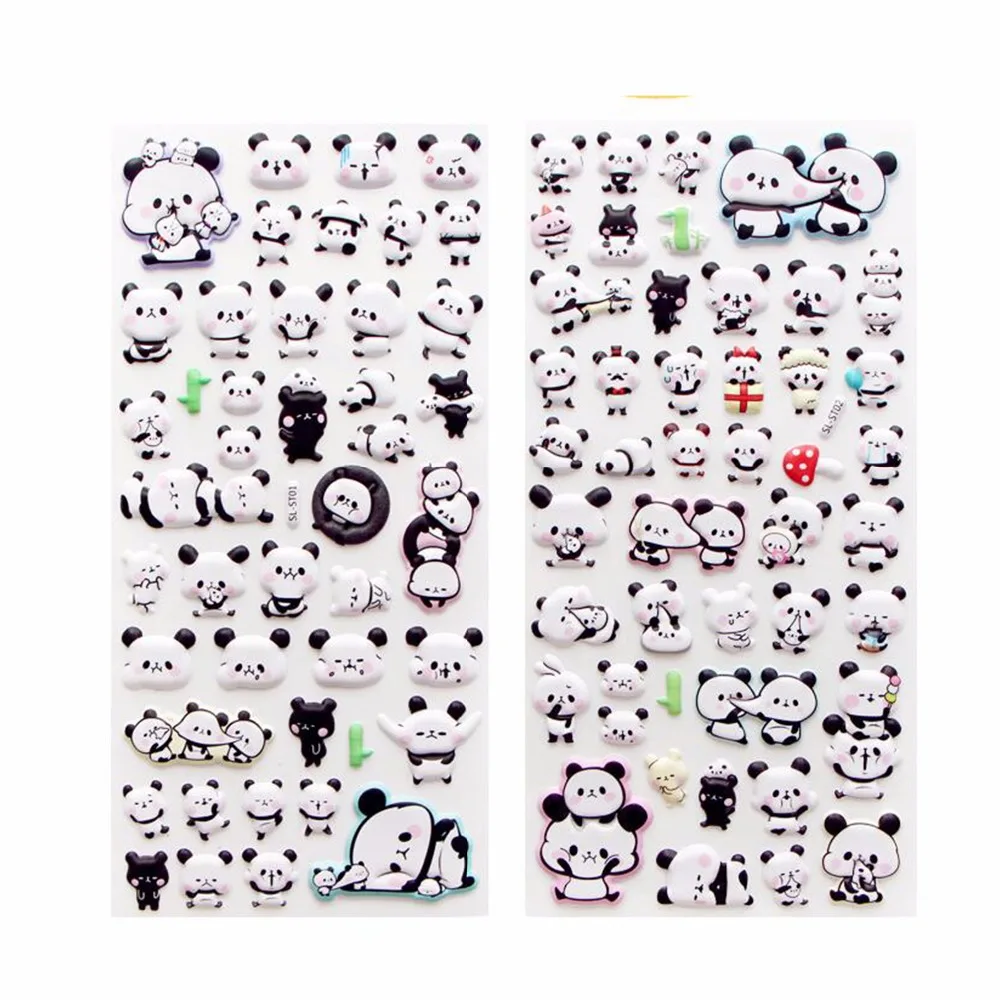 customized Decorative puffy sticker /bubble sticker for kids /cute cartoons