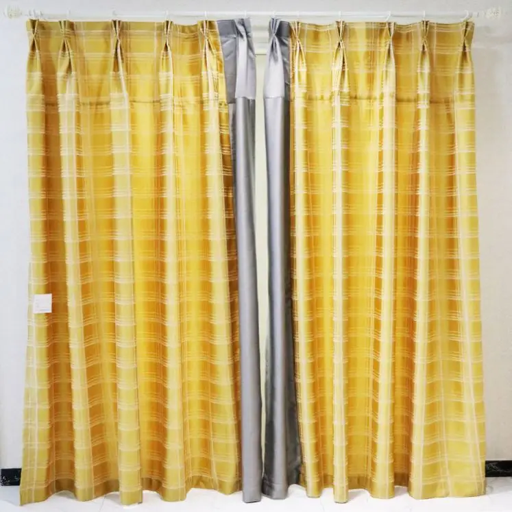 Lghome Buffalo Plaid Curtains Gingham/Check Pattern Panels, Luxury Taffeta Lined Lace Curtains