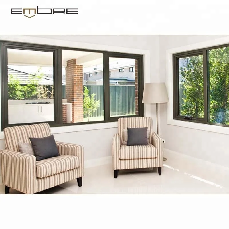 
China Standard Double Glass Aluminium Top Hung Windows 
