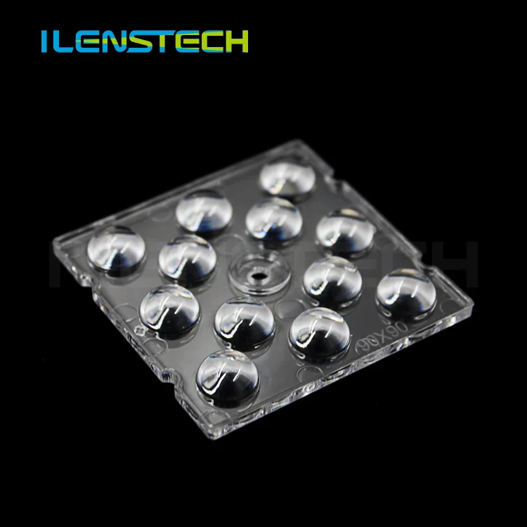 48 leds optics lens array street light led lens plastic 90 degree for flood light