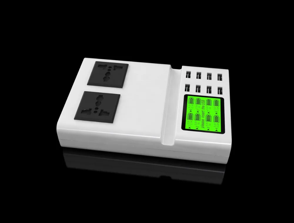 Зарядное устройство USB 8 портов 5В 8.2А AC зарядка адаптер