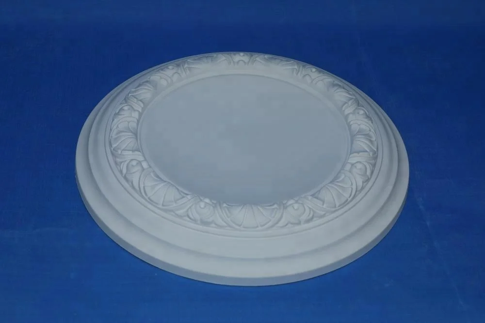 PU easy install lamp base decorative Ceiling Medallion for interior deco