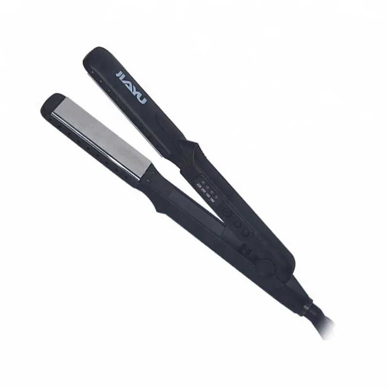 Professional Titanium Flat Iron Hair Straightener Styler 450F Wide Plates Wet Dry Hair Styling Tools