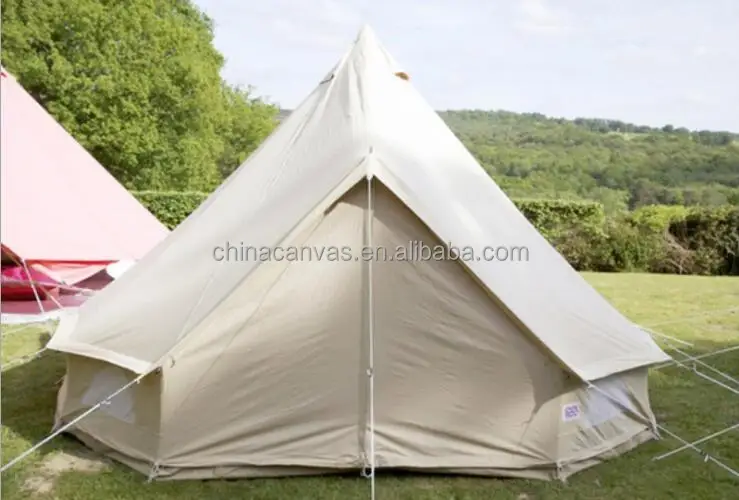 6-10 Persons Yurt Tent Cotton Canvas Bell Tent With Canvas Fabric