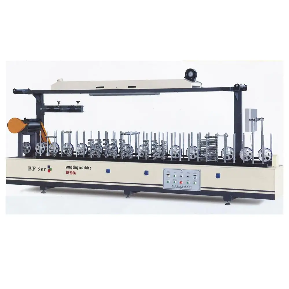 Woodworking Pvc Door Frame Wrap Decorative Paint Paper Profile Wrapping Machine