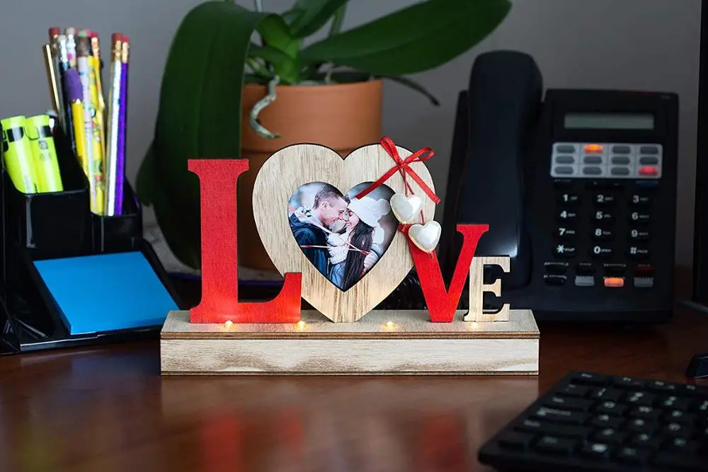 
Love Picture 3.1 x 3.1 Wedding Frame Perfect Bridal Gift Anniversary Bride Shower Engagement Couples Gifts 