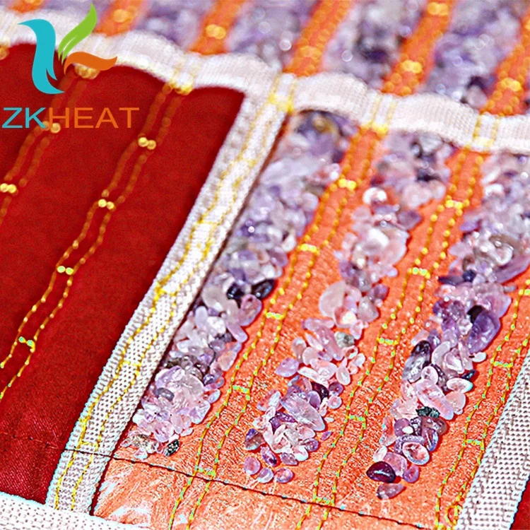 Pain relief amethyst crystal mat bio far infrared heating mattress