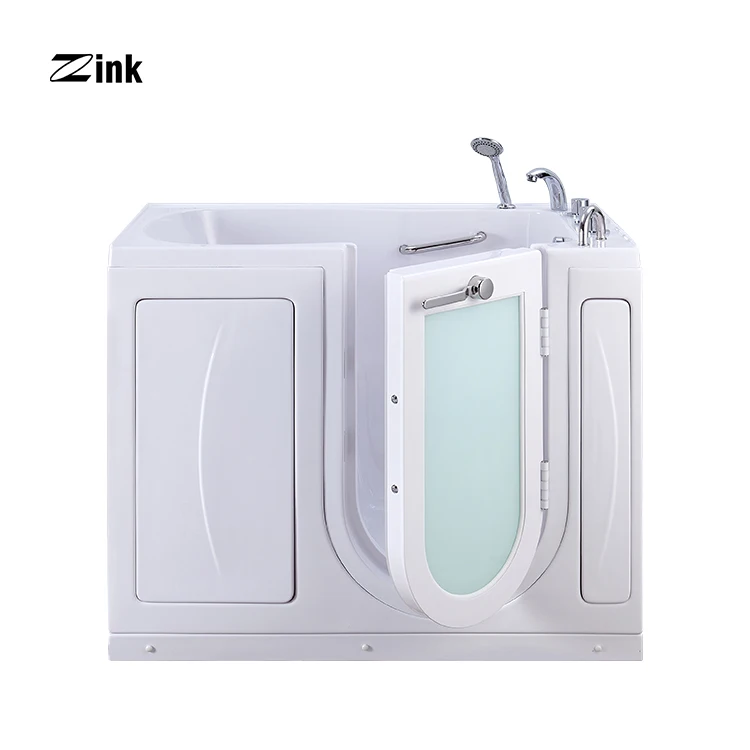 
Zink Standing Soaking Plastic Walk-In Bathtub For Elderly Portable Adults 
