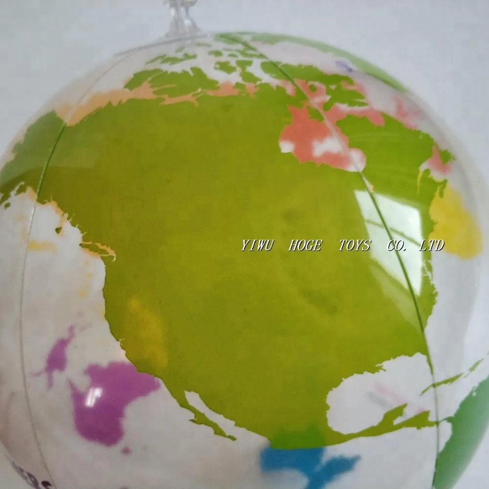 HOGE Inflatable World Map Beach Ball