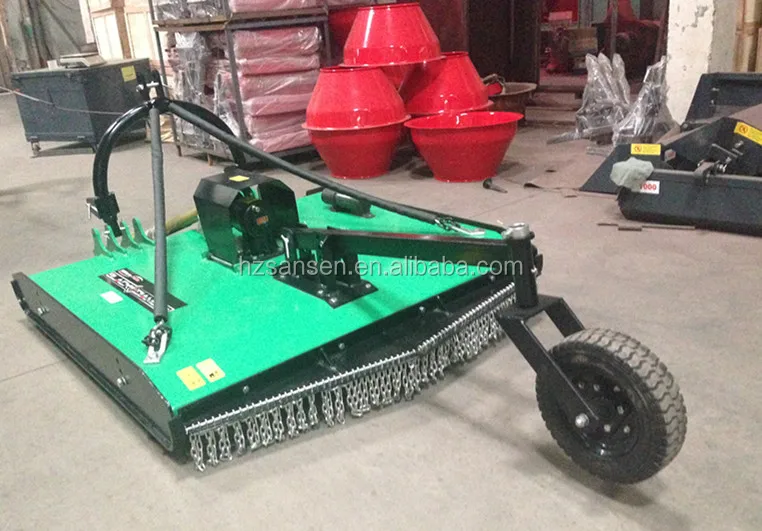 Tractor 3point rotary slasher mower, tractor pto lawn mower with wheel assembly for Australia market
