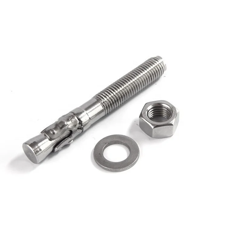 
Carbon Steel Stainless Steel 304 316 Wedge Anchor Expansion Anchor Bolt Dyna Bolt 