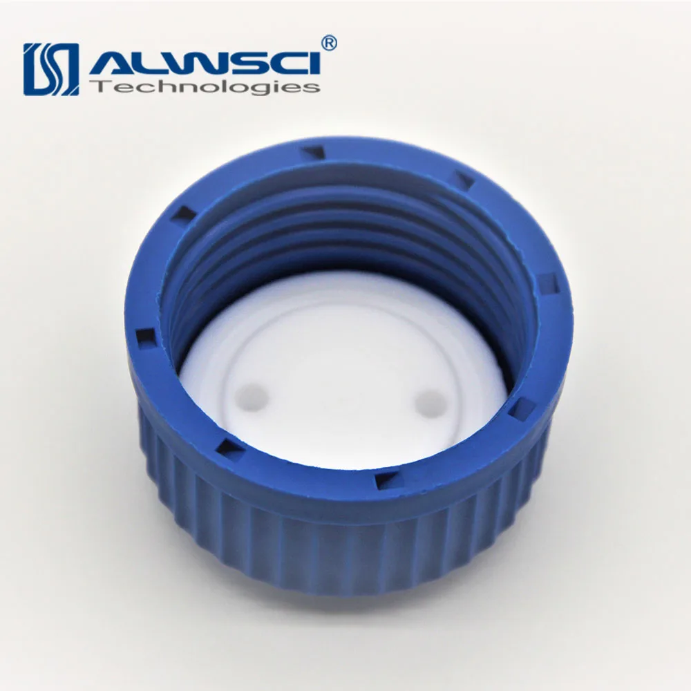 HPLC Polyethylene/PTFE cap with plastic holes GL45