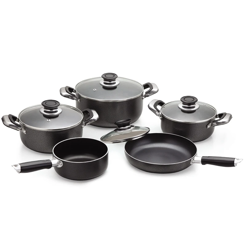 Well Equipped Kitchen Cookware Best Pots and Pans Set Nonstick Aluminum Cookware Set
