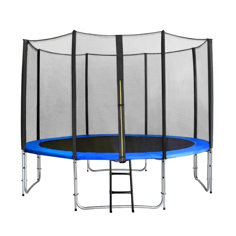 Top quality round 10ft Gymnastic outdoor Trampoline with safety Enclosure