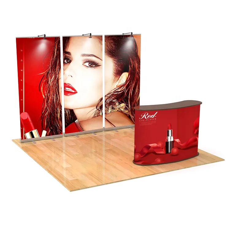 Aluminum custom logo printing 3x3 size exhibition stand trade show 10x10 display booth