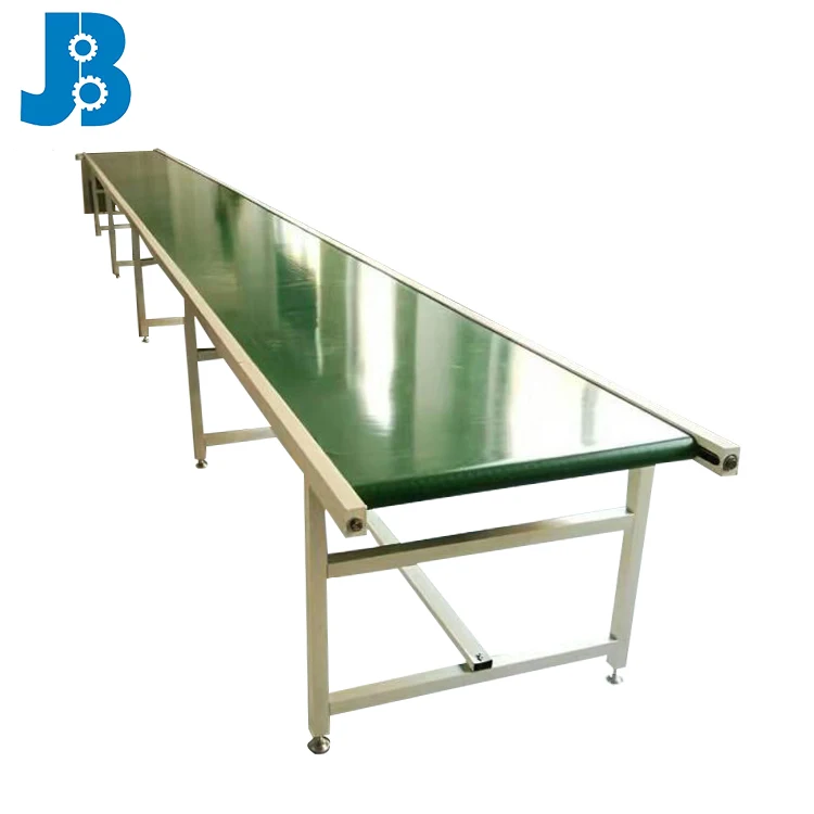 Assembly Line industrial transfer pu/pvc band conveyor for boxes