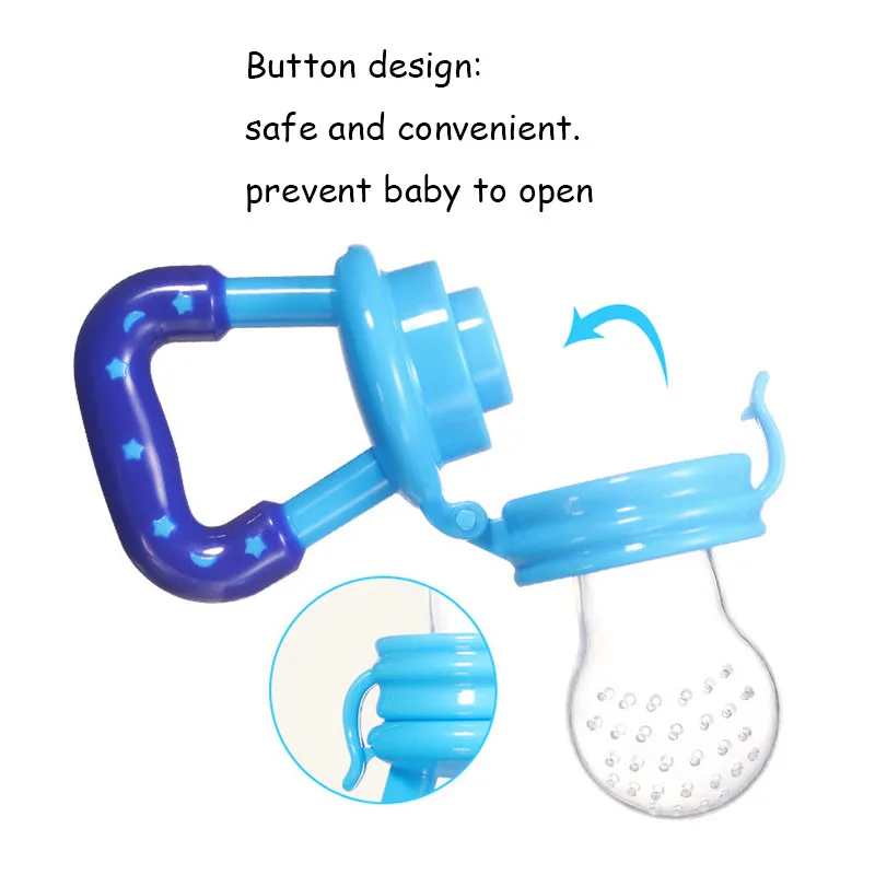Food Silicone Baby Fresh Food Feeder Nipple Pacifier Nibbler Bottle Rattles Feeder Feeding Fresh Fruit Baby Feeder