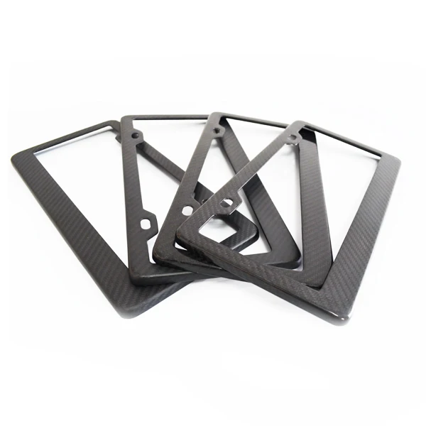 
Fashion Carbon Fiber License Plate Frame & Car Number Plate Holder 