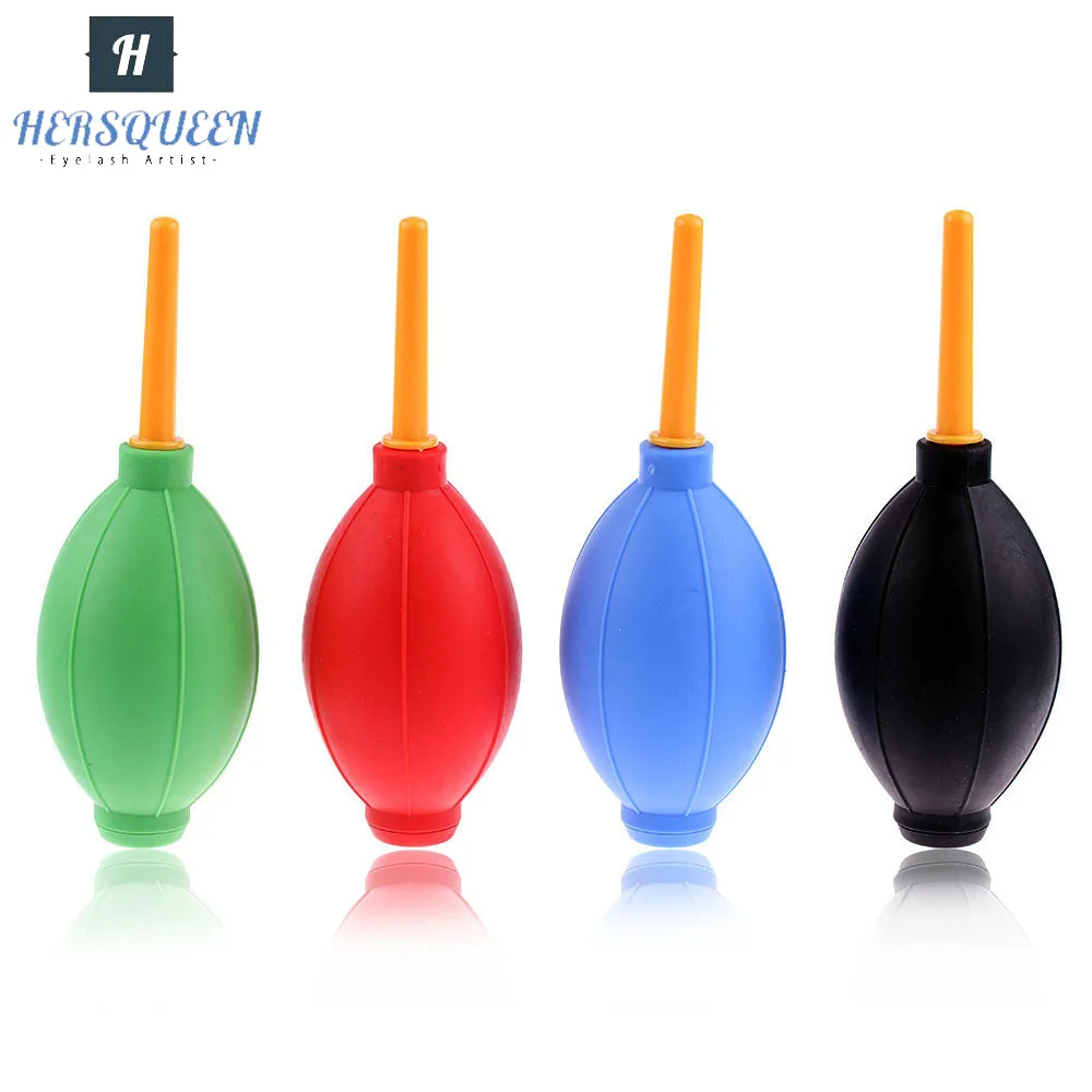HERSQUEEN mini air blower soft silicone durable pump eyelash extension glue fast drying blowers professional lashing tool vendor