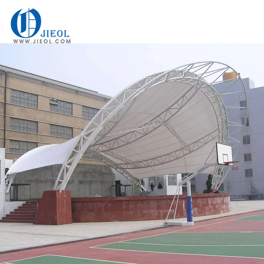 Architecture membrane steel structure tennis court tent tensile structure