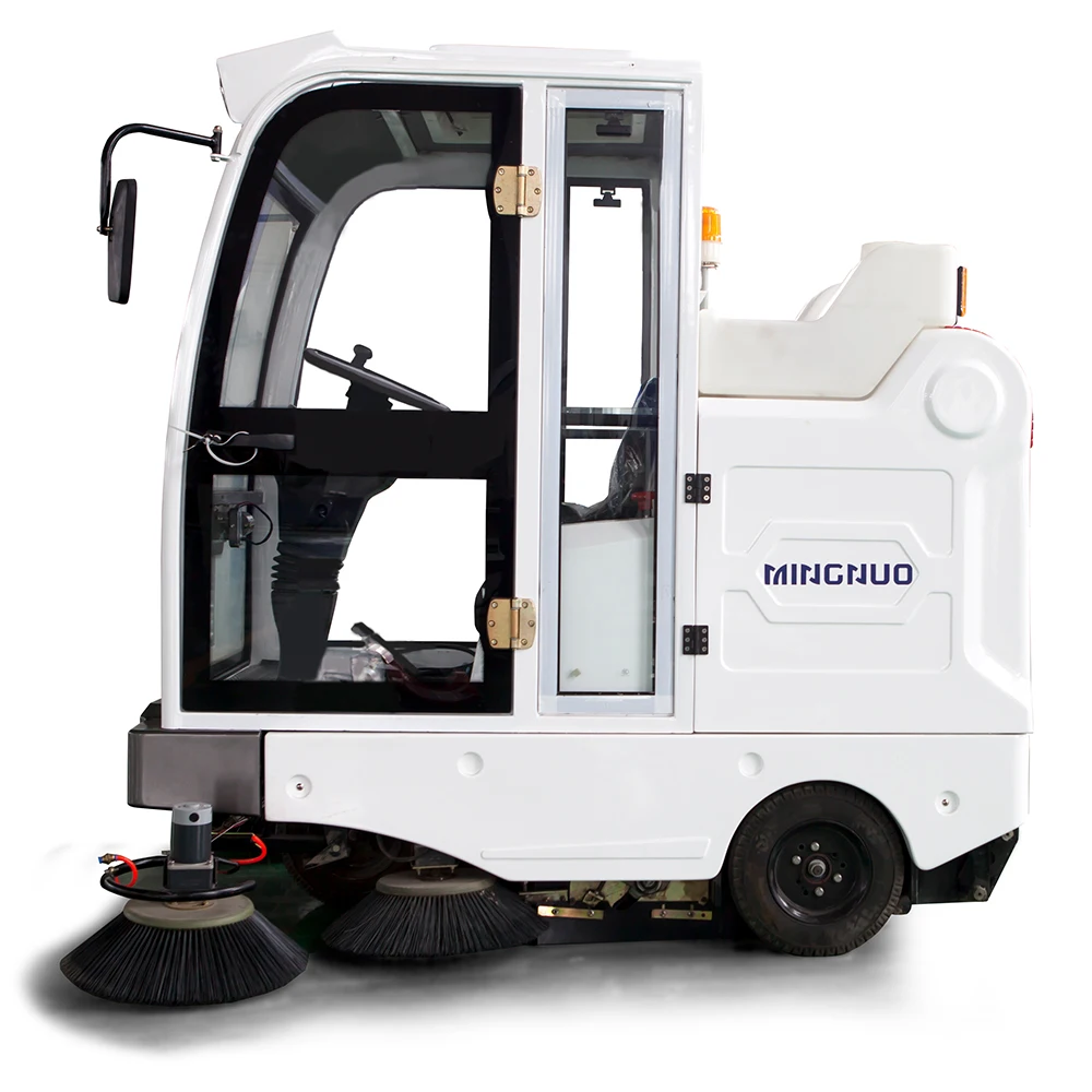 commercial electric road cleaner, auto-dumping vehicle, battery-powered sweeper