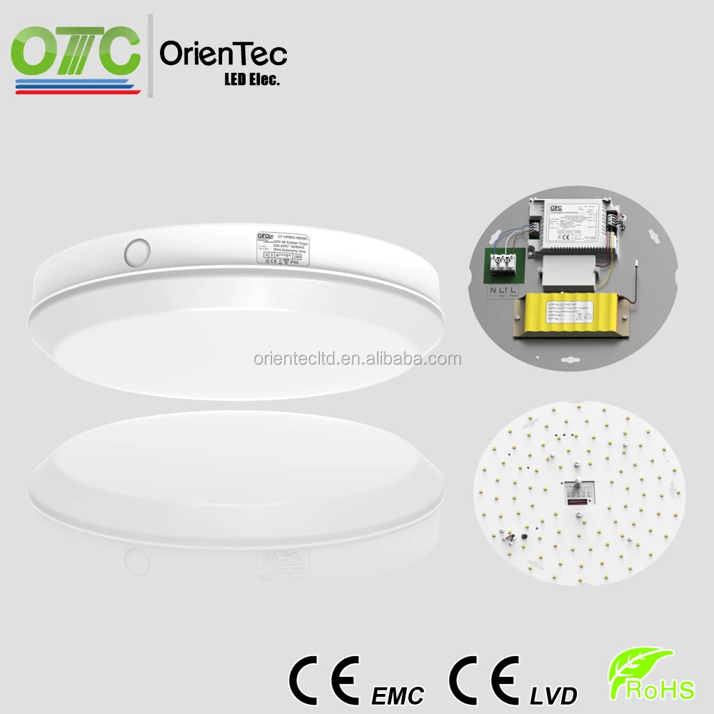 OT-HCB96-EMC 4000K 20W LED sensor round emergency bulkhead light