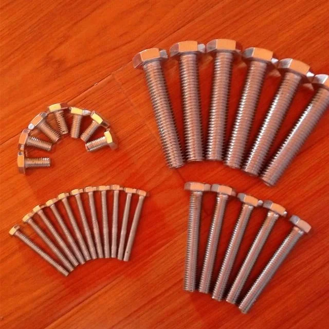 
high quality China hex bolt zinc plate din933 din931 