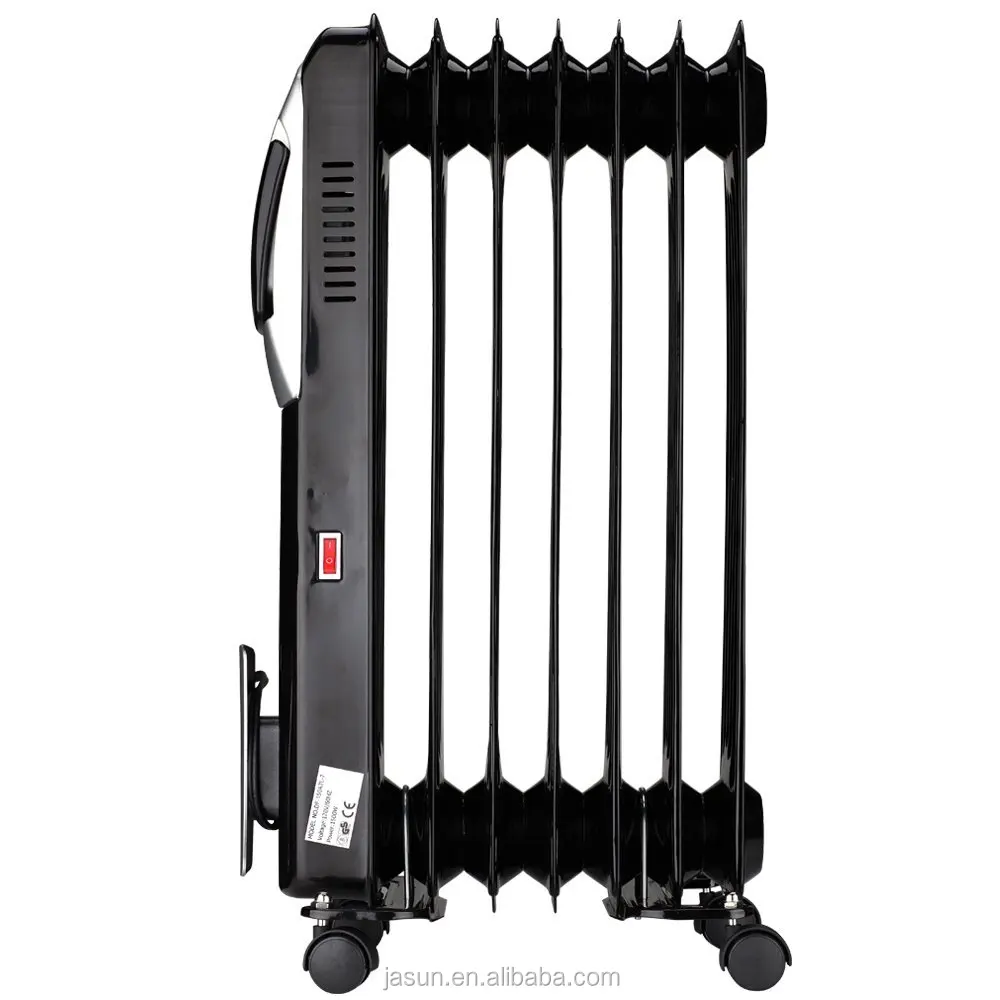 Homeleader DF-150A7L-7 Electric Oil Filled Radiator Heater, Full Room Oil Heater with LED Display Screen, 24-Hour Timer and Remo