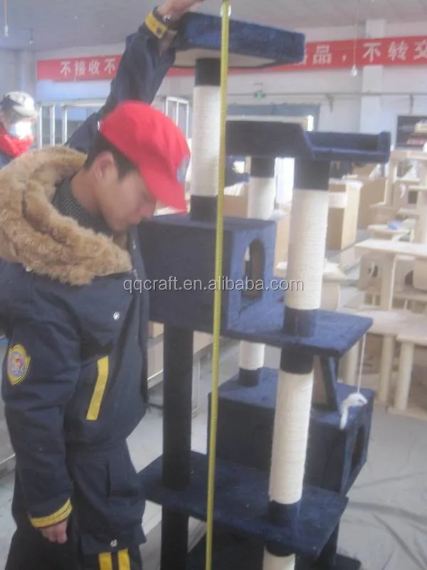 Big Indoor Cat House , Big Cat Trees 198cm luxury cat tree