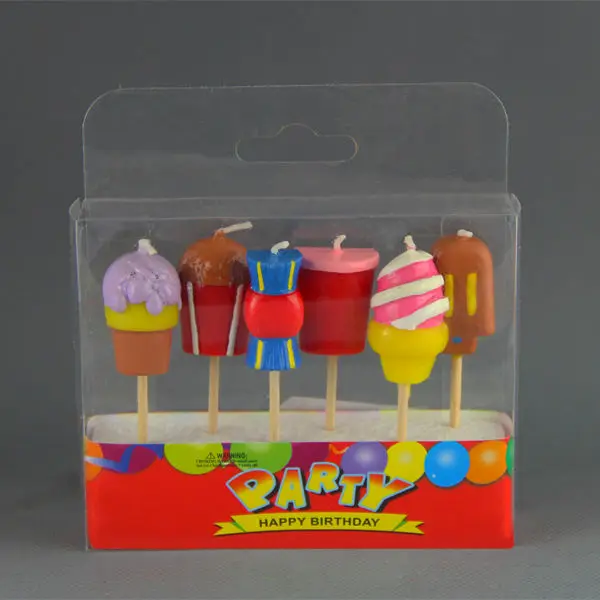 Factory 3D Design Cartoon Birthday Candle For Baby Party