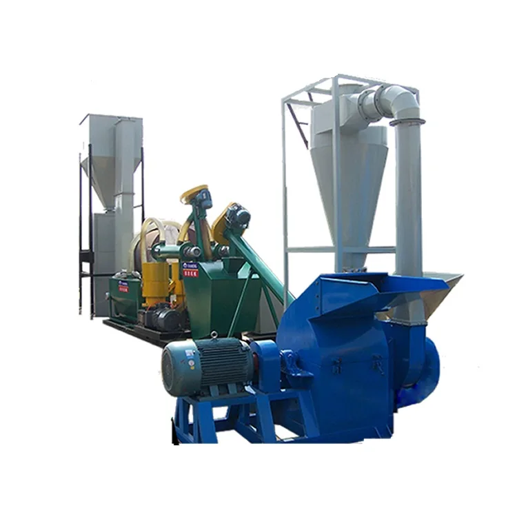 Small Wood Crusher and Rotary Drum Dryer Plant