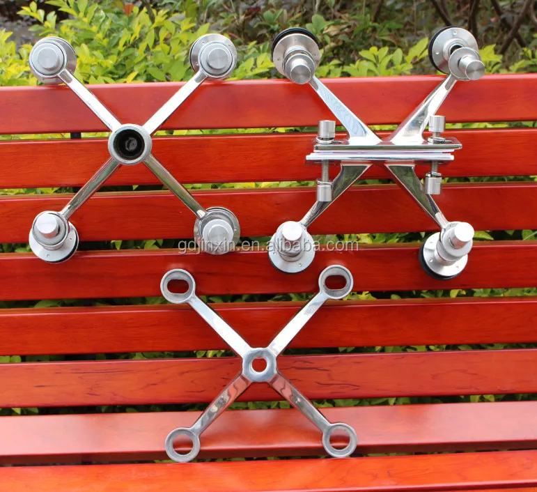 
JINXIN 304 316 stainless steel glass spider glass curtain wall fixing system 