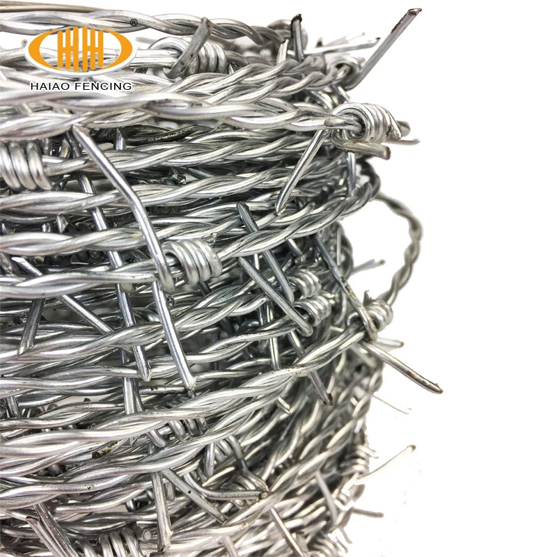 Wholesale 50kg high quality barbwire PVC coated barbed wire fence price per kg