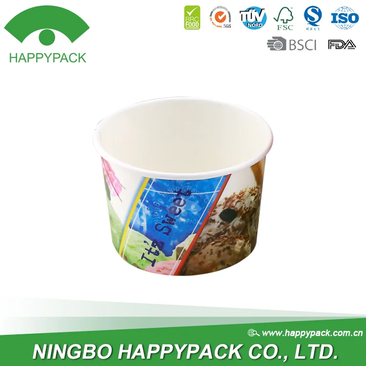 HAPPYPACK, цветной одноразовый биоразлагаемый праздничный стакан из ПЭ/пла, 6,5 унций, стакан для мороженого, бесплатный образец