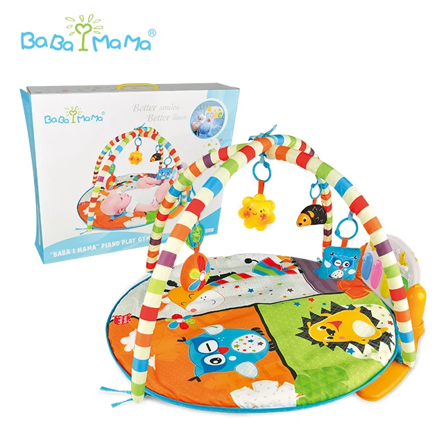HX10802-A baby play gym mat with piano keyboard,cheap baby activity gym mat