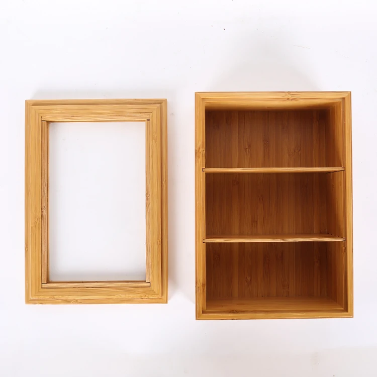 
BAMBKIN natural bamboo storage box with dividers creative multi organizer nut storage box tea bag container 