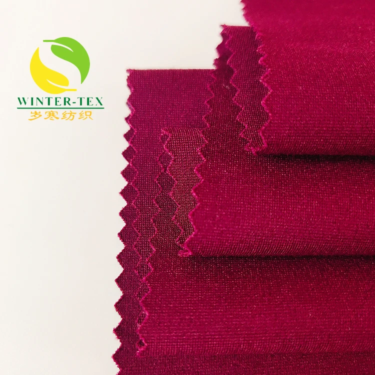 
good quality high yarn count 80s nylon rayon spandex elastic ponte roma fabric 