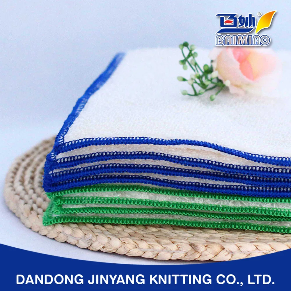 Склад экологичный бамбуковое волокно блюдо для очистки вытирая тряпки из махровой ткани