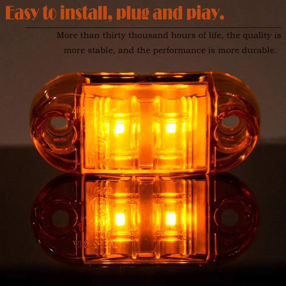 Led Side Marker And Clearance Lights 24 volt truck light system 12-24v led side marker for truck