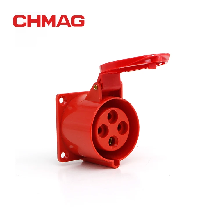 CHMAG IP44 промышленная розетка 3 фазы промышленная вилка 4 pin 16A/32A 314/324
